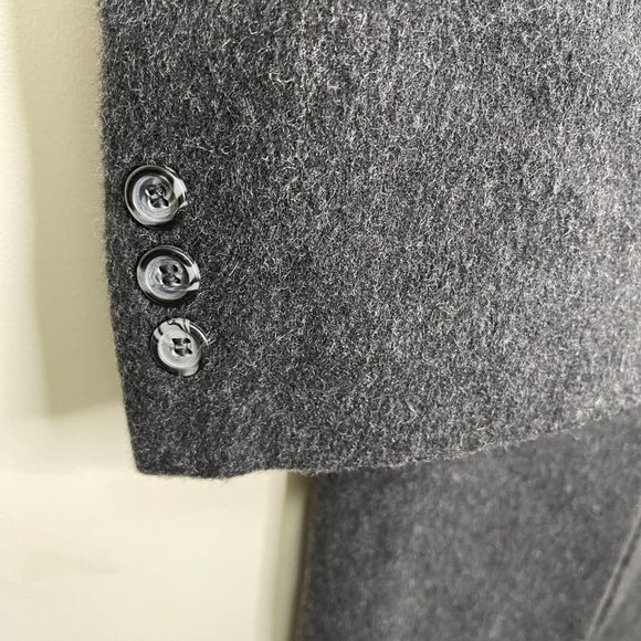 NINO CERRUTI Cashmere Blend Overcoat Double Breasted Coat Men’s 42R - Picture 4 of 5